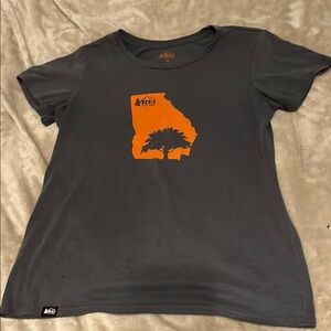REI Gray and Orange Graphic T-Shirt